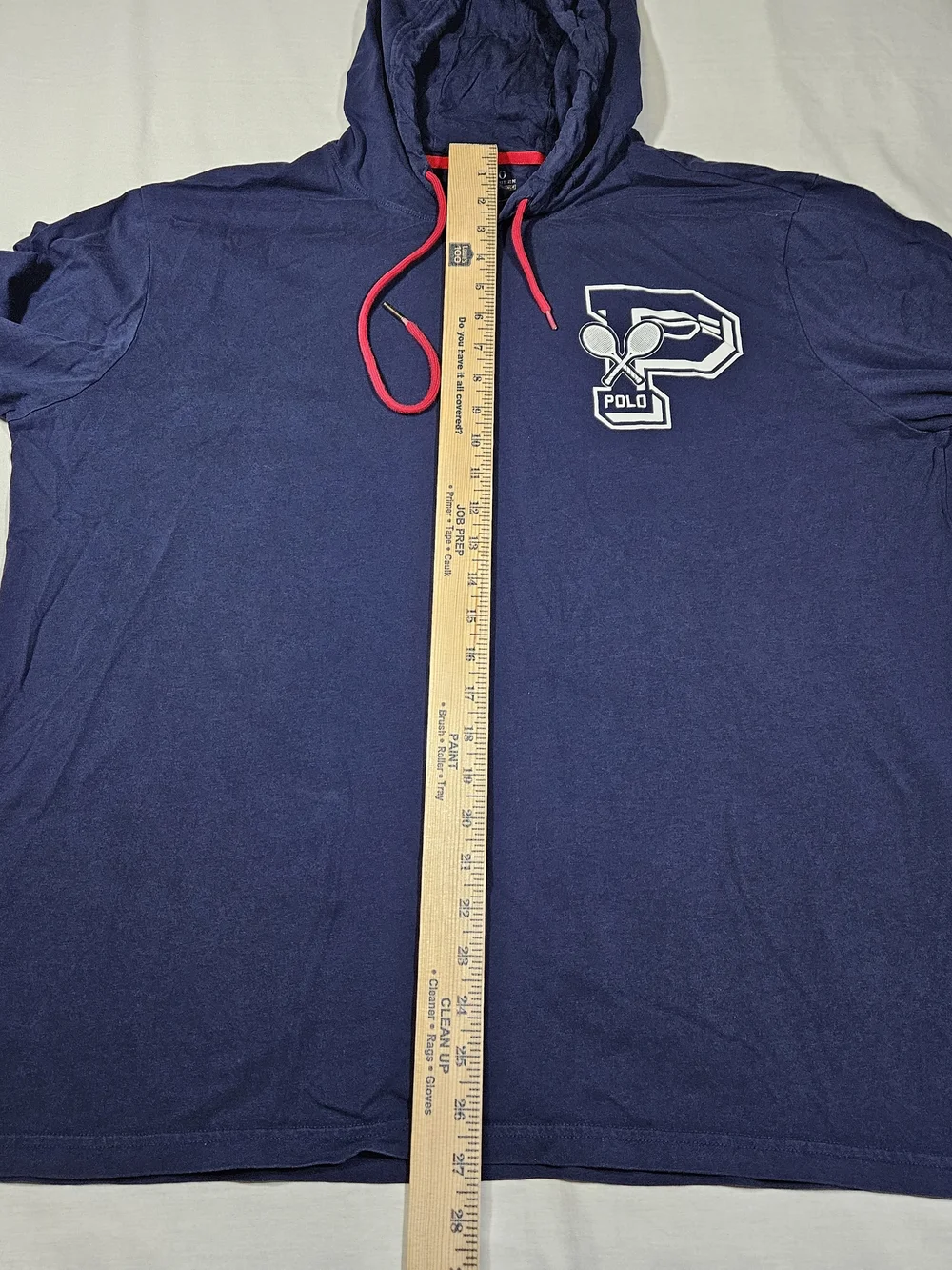 Polo Ralph Lauren 2018 US Open Tennis Men's Hoodie Shirt XL Navy Blue Cotton